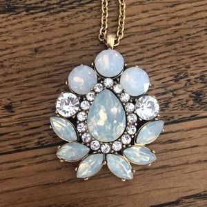 JCrew Crystal pendant long necklace
